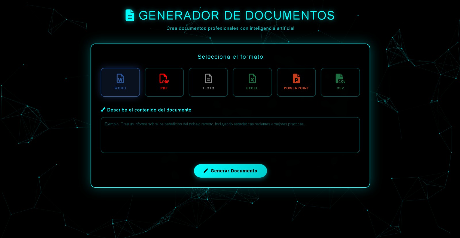Creación de Documentos